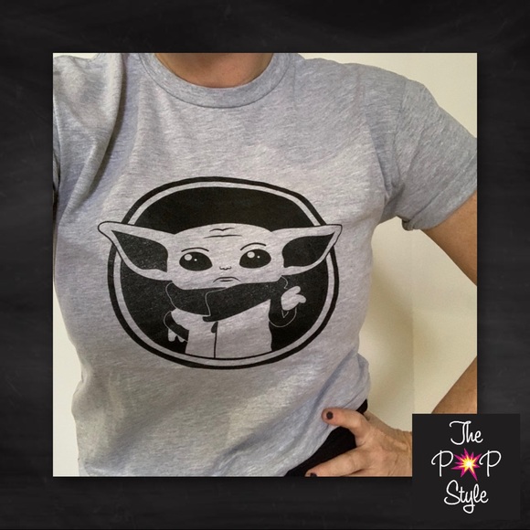 Tops Baby Yoda Grey T Shirt Mandalorian Poshmark